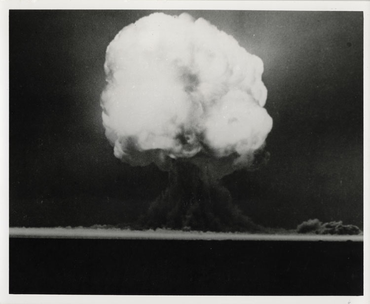 The first nuclear explosion in history took place in New Mexico, at the Alamogordo Test Range.