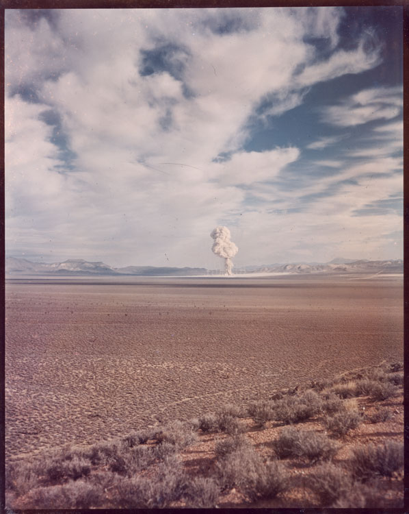 Shot Sugar, Operation Buster-Jangle — surface burst, device about 1 metre above ground, Nevada Proving Ground (Area 9, Yucca Flat), 19 November 1951; yield 1.2 kilotonnes.