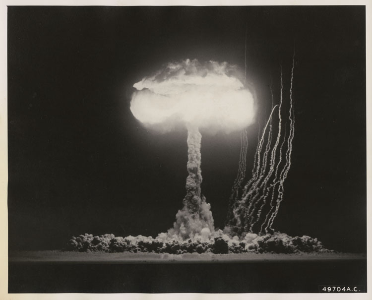 Shot Climax, Operation Upshot-Knothole — air-dropped detonation at about 410 metres, Nevada Test Site (Area 7, Yucca Flat), 4 June 1953; yield 61 kilotonnes.